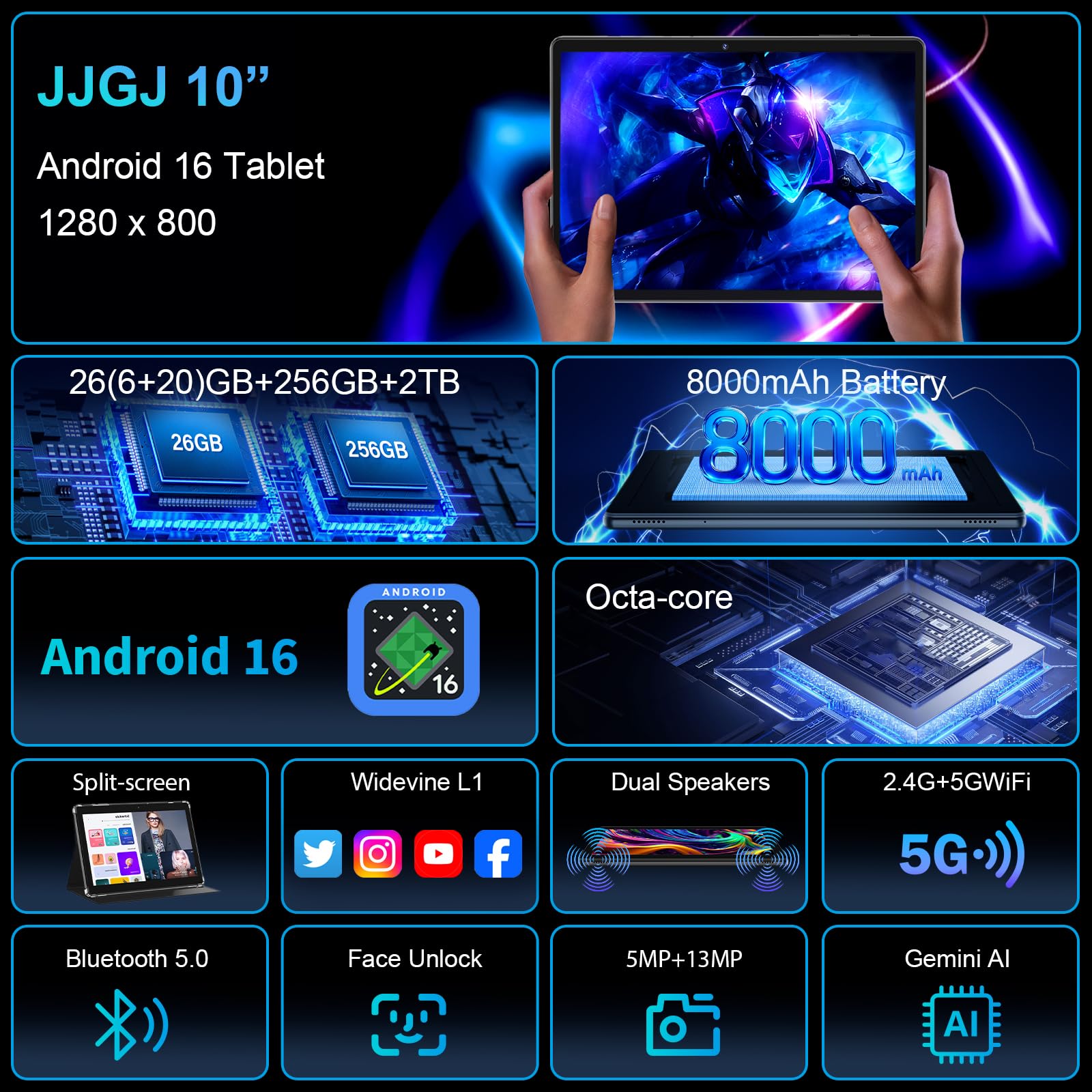 Amazon.co.jp: JJGJ Android 14 タブレット キーボード付き 12GB RAM